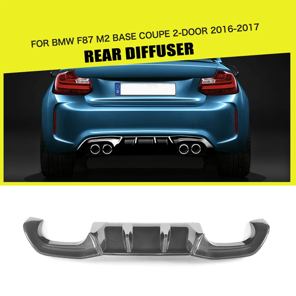 Rear Diffuser Lip Spoiler Bumper Guard for BMW F87 M2 Base Coupe 2 Door 2016 2017 Carbon Fiber / FRP 
Rear Diffuser Lip Spoiler Bumper Guard for BMW F87 M2 Base Coupe 2 Door 2016 2017 Carbon Fiber / FRP