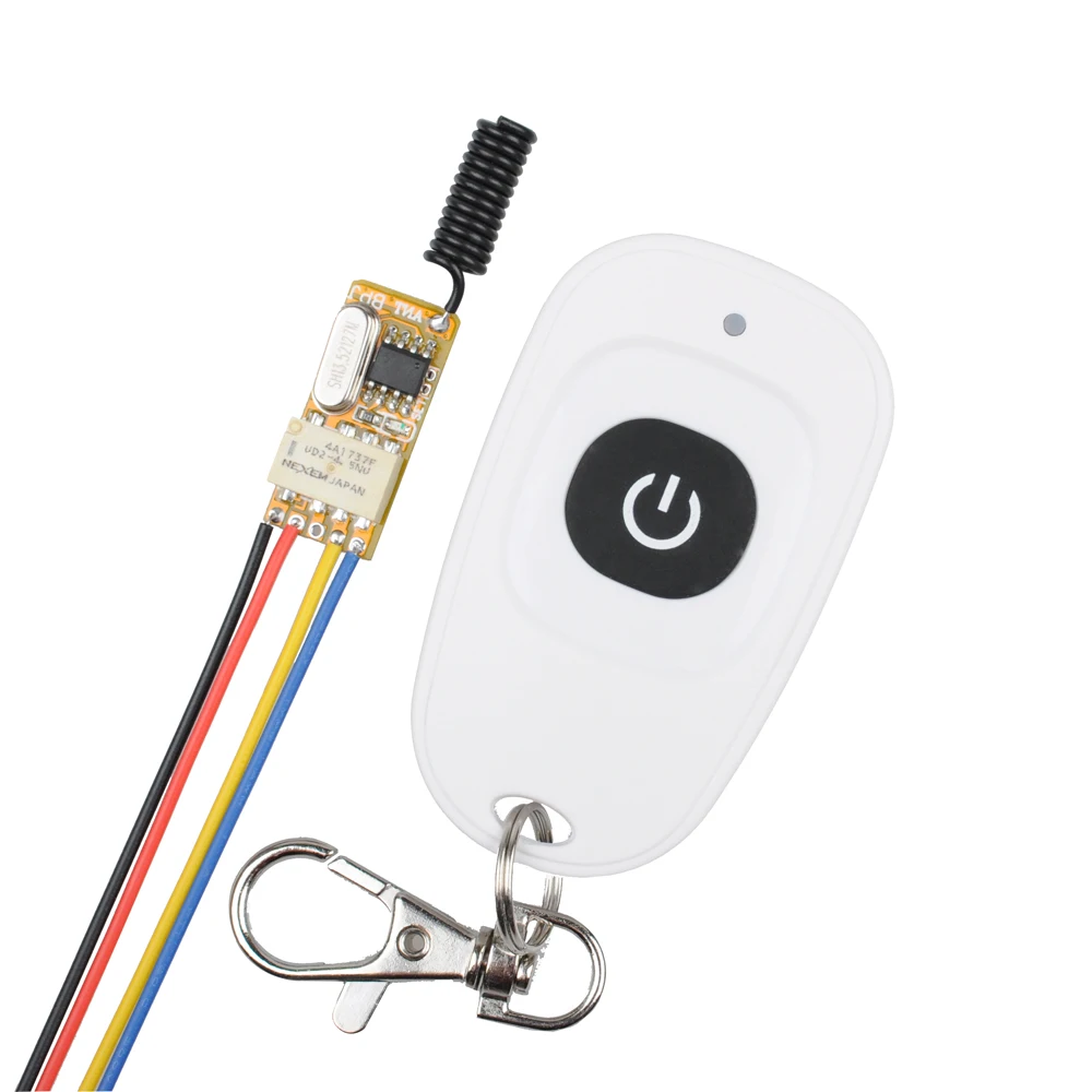 RF 1CH mini Remote Control Switch 12v DC3.7v to 24v Universal Relay Transmitter 433mhz receiver Module Home Office
RF 1CH mini Remote Control Switch 12v DC3.7v to 24v Universal Relay Transmitter 433mhz receiver Module Home Office