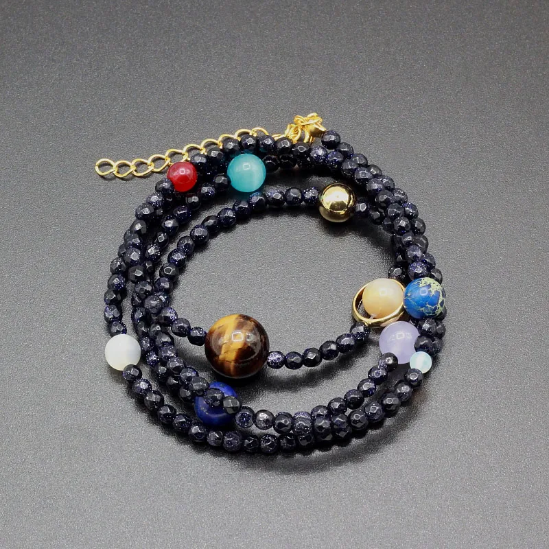 Universe Galaxy Solar System Natural Stone Beads Multi layer Bracelet Bangle for Women & Men Nine planets Multipurpose bracelet
Universe Galaxy Solar System Natural Stone Beads Multi layer Bracelet Bangle for Women & Men Nine planets Multipurpose bracelet