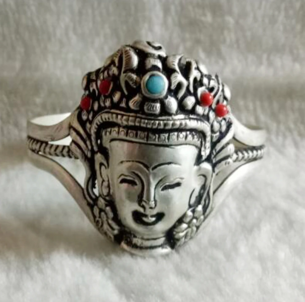 hot sell new - Wholesale Handcrafted Tibetan silver turquoises or coral Buddism bracelet cuff shipping free
hot sell new - Wholesale Handcrafted Tibetan silver turquoises or coral Buddism bracelet cuff shipping free