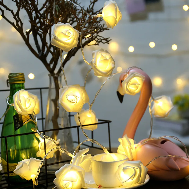 20/40LED Light String Battery Power Rose Flower String Lights Christmas Fairy Lights Valentine Wedding Holiday Party Decoration
20/40LED Light String Battery Power Rose Flower String Lights Christmas Fairy Lights Valentine Wedding Holiday Party Decoration