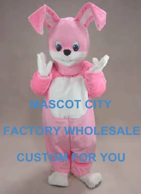 

Rosy Rabbit Mascot Costume Adult Size Easter Holiday Cartoon Character Easter Holiday Theme Mascotte Mascota Suit Kit SW1118