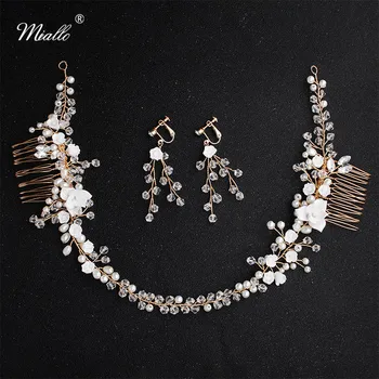 Miallo Wedding Hair Comb Flowers Bridal Hair Accessories Jewelry Headpieces Women Headband Princess Hair Vine Tiaras
Miallo Wedding Hair Comb Flowers Bridal Hair Accessories Jewelry Headpieces Women Headband Princess Hair Vine Tiaras
