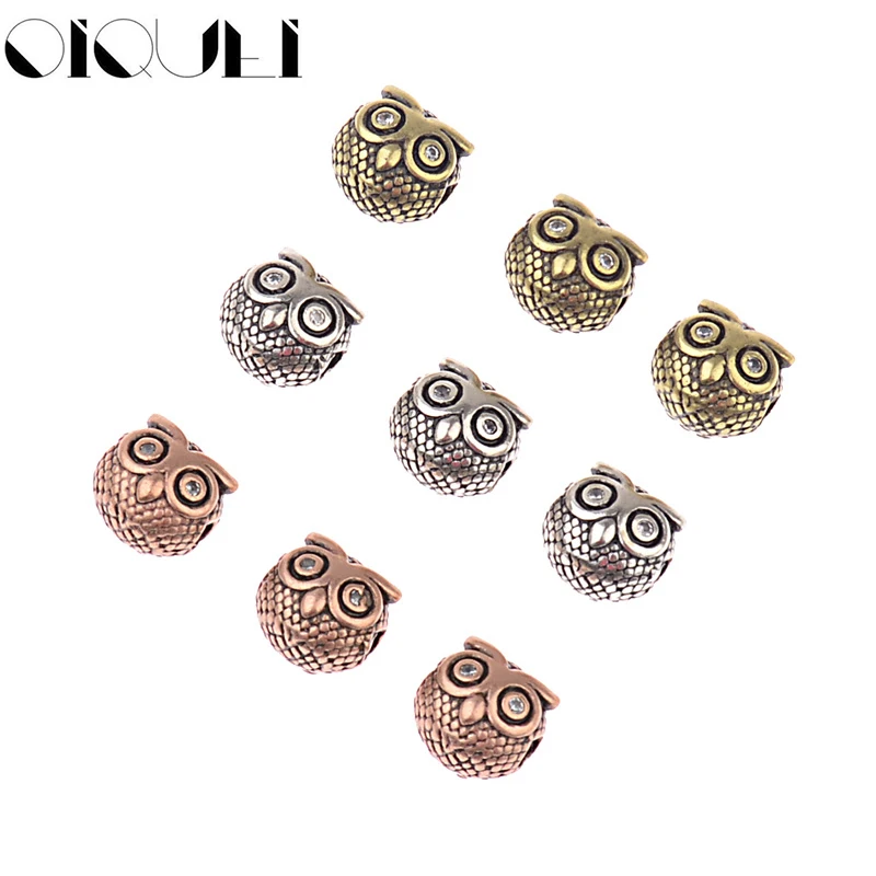 OIQUEI Micro Pave Zircon Lovely Owl Spacer Beads Charm Metal DIY Jewelry Accessories For Bracelet Necklace Making
OIQUEI Micro Pave Zircon Lovely Owl Spacer Beads Charm Metal DIY Jewelry Accessories For Bracelet Necklace Making