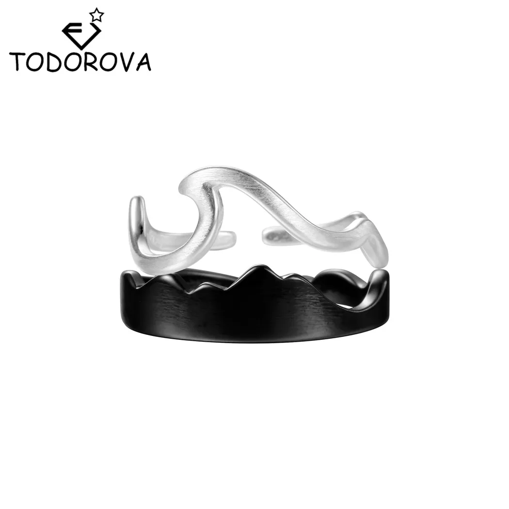 Todorova Silver Black Simple Summer Beach Wave Rings for Women Men Wire Wrap Surf Ring Vintage Wedding Engagement Jewelry
Todorova Silver Black Simple Summer Beach Wave Rings for Women Men Wire Wrap Surf Ring Vintage Wedding Engagement Jewelry