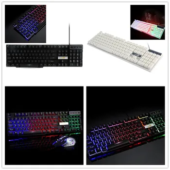1Pcs Mini Slim Mechanical Feel Keyboard Colorful LED Illuminated Backlit USB Wired PC Rainbow Game Keyboard 44.3*13.3*3cm
1Pcs Mini Slim Mechanical Feel Keyboard Colorful LED Illuminated Backlit USB Wired PC Rainbow Game Keyboard 44.3*13.3*3cm