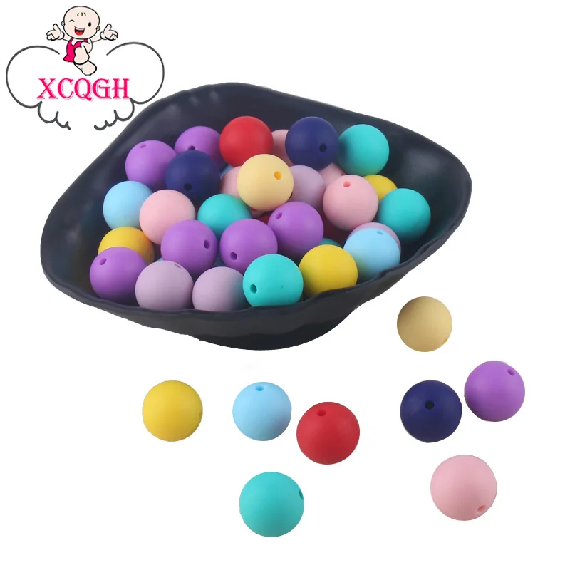 XCQGH 100PCS Colored Silicone Beads Baby Molar Teether Beads Silicone Chewable Necklace 15mm Beads
XCQGH 100PCS Colored Silicone Beads Baby Molar Teether Beads Silicone Chewable Necklace 15mm Beads