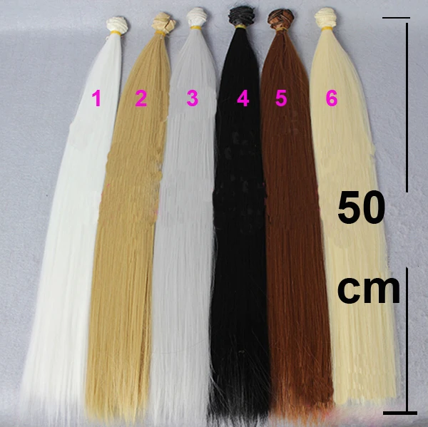 2 pieces/lot super long 50cm*100CM brown flaxen black coffe white brown straight wig hair for 1/3 1/4 BJD diy
2 pieces/lot super long 50cm*100CM brown flaxen black coffe white brown straight wig hair for 1/3 1/4 BJD diy