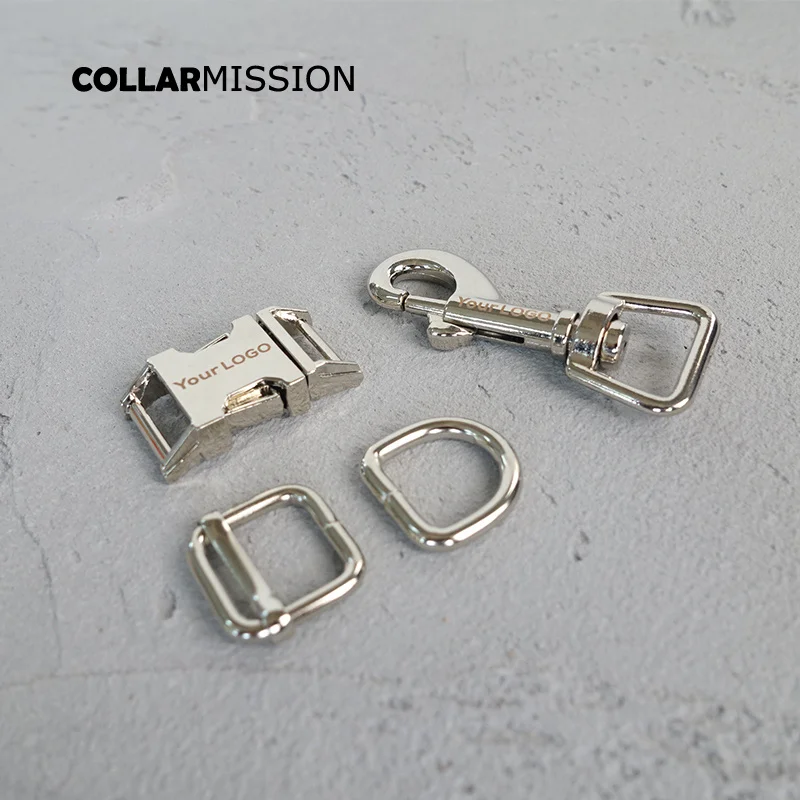 (metal buckle+adjust buckle+D ring+metal dog clasp/set) 15mm Engraved buckle, We provide laser engraving service customize LOGO
(metal buckle+adjust buckle+D ring+metal dog clasp/set) 15mm Engraved buckle, We provide laser engraving service customize LOGO