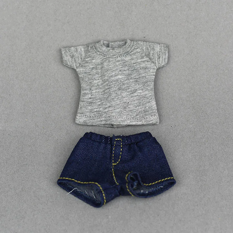 Повседневная Одежда для кукол Blythe футболка джинсовые шорты синяя юбка