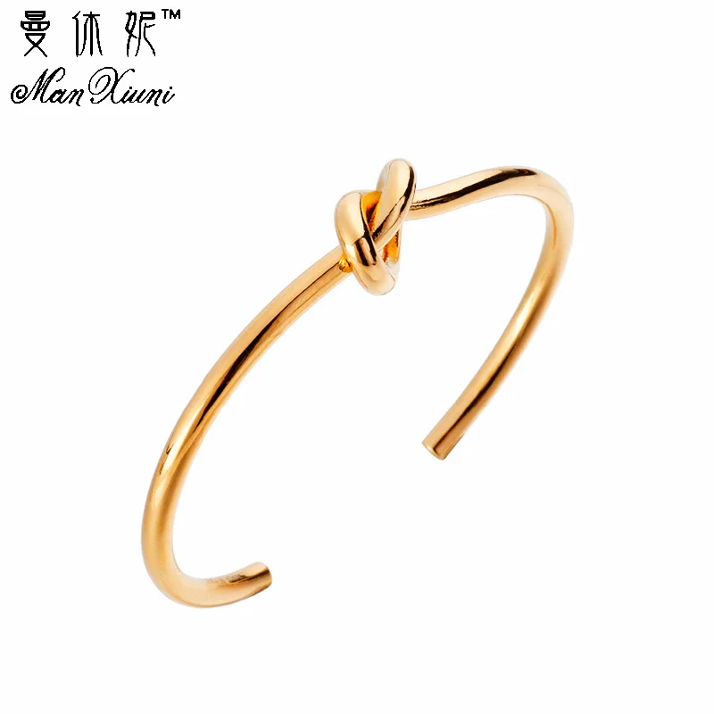Manxiuni Knot Cuff Bracelet Manchette Noeud Knoop armband Gold color Bangle Bracelet For Women Bracelets Bangles Pulseiras
Manxiuni Knot Cuff Bracelet Manchette Noeud Knoop armband Gold color Bangle Bracelet For Women Bracelets Bangles Pulseiras