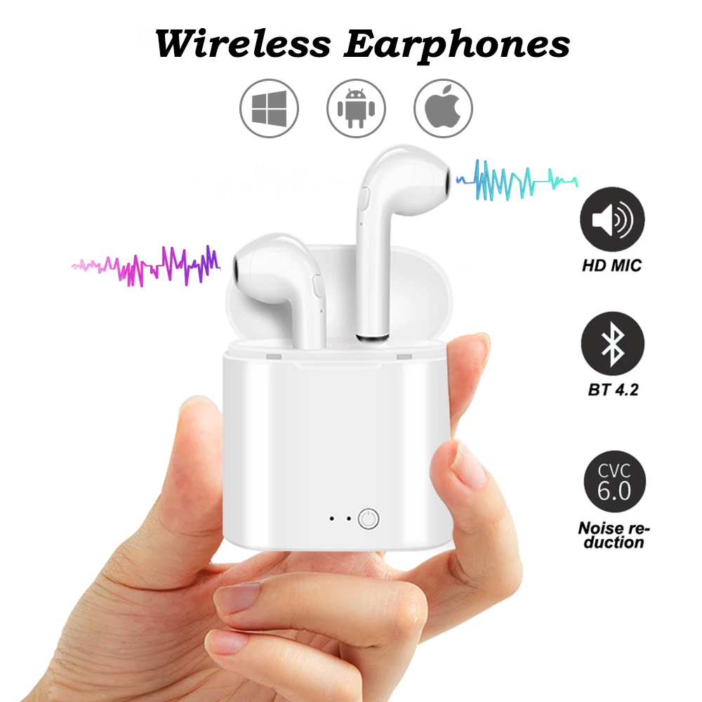 Dseastyle 2019 New Wireless Bluetooth Earphone Bluetooth Headset Wireless Earphones With Charging Box Mic Gift for Android IOS
Dseastyle 2019 New Wireless Bluetooth Earphone Bluetooth Headset Wireless Earphones With Charging Box Mic Gift for Android IOS