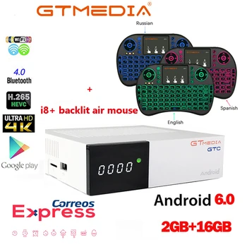 GTMEDIA GTC Decoder i8+ AIR MOUSE aSatellite Receiver DVB-S2/C/T2/ISDB-T 2/16GB RAM ROM BT4.0 Amlogic S905D IPTV Android TV Box
GTMEDIA GTC Decoder i8+ AIR MOUSE aSatellite Receiver DVB-S2/C/T2/ISDB-T 2/16GB RAM ROM BT4.0 Amlogic S905D IPTV Android TV Box