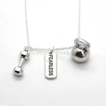 12pcs/lot FEARLESS FITNESS NECKLACE - Kettlebell Gym Dumbbell Charm Crossfit Jewelry Gains
12pcs/lot FEARLESS FITNESS NECKLACE - Kettlebell Gym Dumbbell Charm Crossfit Jewelry Gains