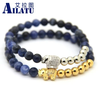 Ailatu Micro Inserts Zircon Elephant Charm Lucky Bracelet Jewelry 6mm Natural Stone Beads
Ailatu Micro Inserts Zircon Elephant Charm Lucky Bracelet Jewelry 6mm Natural Stone Beads