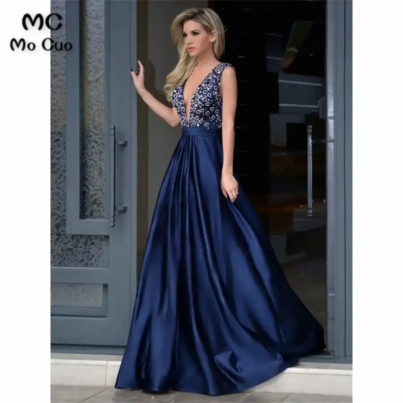 dark blue women's dress