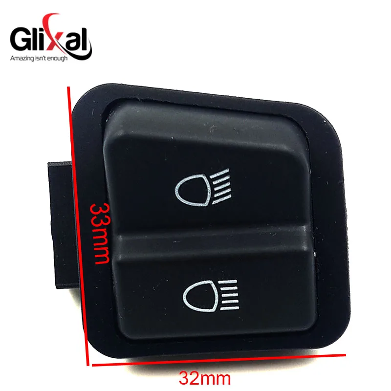 Glixal Scooter 3-Pin Headlight Dimmer Switch Button for GY6 49cc 50cc 125cc 150cc Chinese Moped Scooter (2 pcs)
Glixal Scooter 3-Pin Headlight Dimmer Switch Button for GY6 49cc 50cc 125cc 150cc Chinese Moped Scooter (2 pcs)