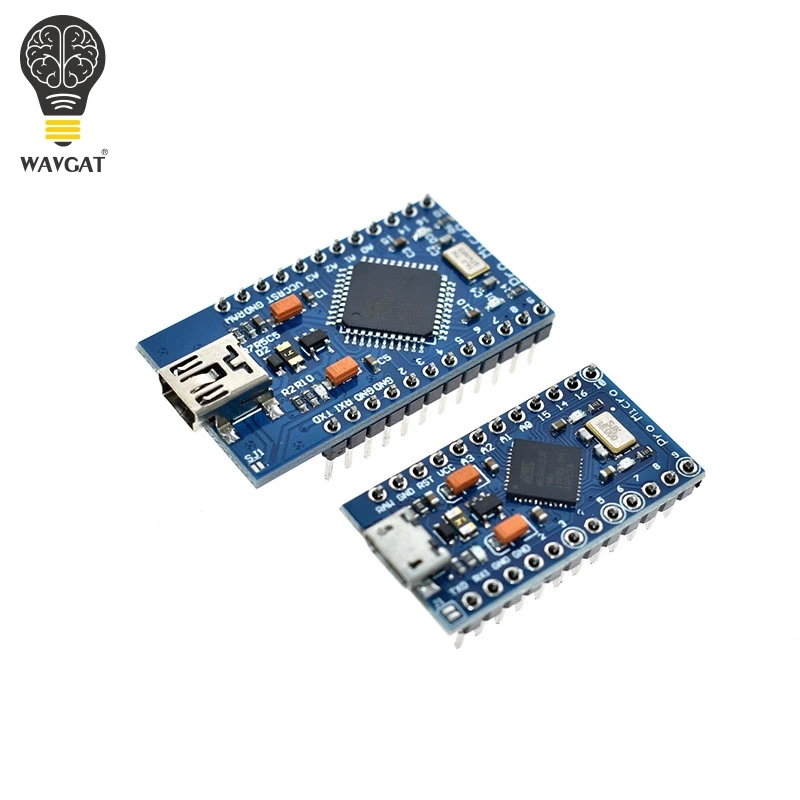 WAVGAT Pro Micro ATmega32U4 5V 16MHz Replace ATmega328 For arduino Pro Mini With 2 Row Pin Header For Leonardo USB Interface
WAVGAT Pro Micro ATmega32U4 5V 16MHz Replace ATmega328 For arduino Pro Mini With 2 Row Pin Header For Leonardo USB Interface