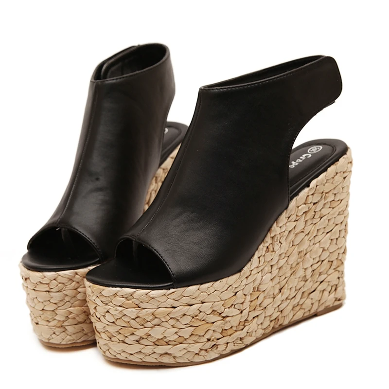 New Fashion High Heel Platform Women Sandals Wedge Shoes Hook Loop Summer Style Women Pu Leather Shoes Peep Toes 1513 New Fashion High Heel Platform Women Sandals Wedge Shoes Hook Loop Summer Style Women Pu Leather Shoes Peep Toes 1513<br><br>Aliexpress