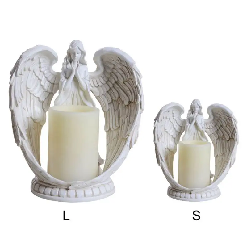 Resin Angel Statue Electric Candle Holders Retro Craft Home Decoration Mini Candle Ornament Wedding Gift
Resin Angel Statue Electric Candle Holders Retro Craft Home Decoration Mini Candle Ornament Wedding Gift