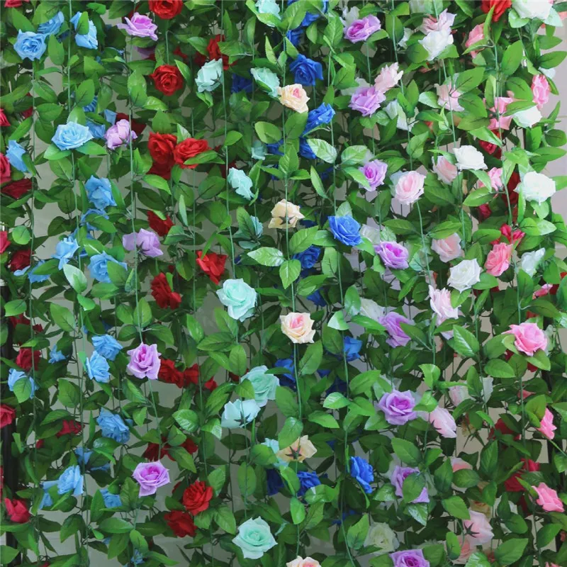 1pcs/lot 230-250cm Artificial Flowers Silk Roses Ivy Vine diy with Green Leaves Fake leaf artificial flowers for home decoration
1pcs/lot 230-250cm Artificial Flowers Silk Roses Ivy Vine diy with Green Leaves Fake leaf artificial flowers for home decoration
