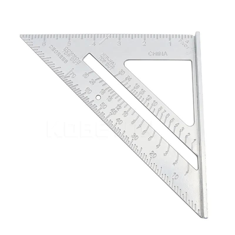 WHDZ 7 inches Triangle Square Rafter Ruler Aluminum Alloy Speed Square Protractor Miter For Carpenter Framing Measurement Tool
WHDZ 7 inches Triangle Square Rafter Ruler Aluminum Alloy Speed Square Protractor Miter For Carpenter Framing Measurement Tool