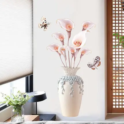 70*110cm Creative Exquisite Vase 3D Wallpaer Home Decor Vinyl Wall Sticker DIY Flower Living Room Bathroom Decoration Poster
70*110cm Creative Exquisite Vase 3D Wallpaer Home Decor Vinyl Wall Sticker DIY Flower Living Room Bathroom Decoration Poster