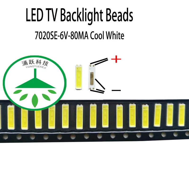 100pcs/lot Original led 7020se 6v 80ma 0.5w lamp beads cool white for repair led lcd tv backlight light bar chip hot
100pcs/lot Original led 7020se 6v 80ma 0.5w lamp beads cool white for repair led lcd tv backlight light bar chip hot