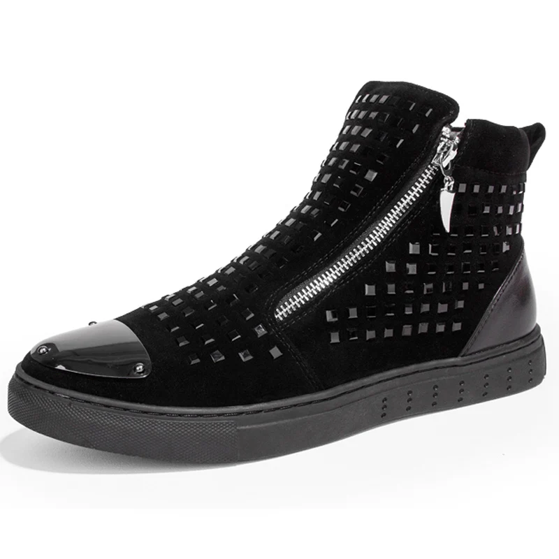 2019 Punk Rivets Men Ankle Boots Zipper Handmade Party Man Flats Casual Men Spring Boots 4#18NE50
2019 Punk Rivets Men Ankle Boots Zipper Handmade Party Man Flats Casual Men Spring Boots 4#18NE50