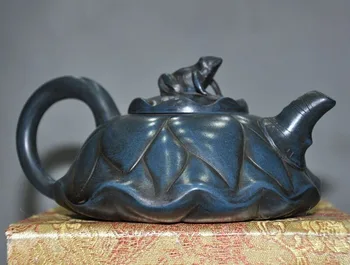 wedding decoration Collection Old China Yixing ZiSha Pottery Frog Animal Lotus leaf Teapot tea set
wedding decoration Collection Old China Yixing ZiSha Pottery Frog Animal Lotus leaf Teapot tea set