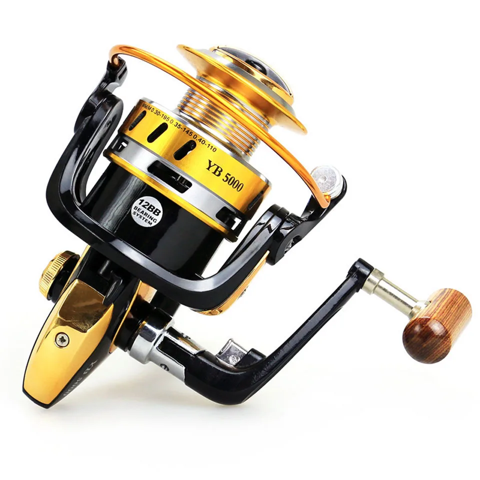 New Spinning Fishing Reels 12BB YB2000-7000 Series Metal Fishing Reel 5.5:1 Pre-loading Spinning Wheel
New Spinning Fishing Reels 12BB YB2000-7000 Series Metal Fishing Reel 5.5:1 Pre-loading Spinning Wheel