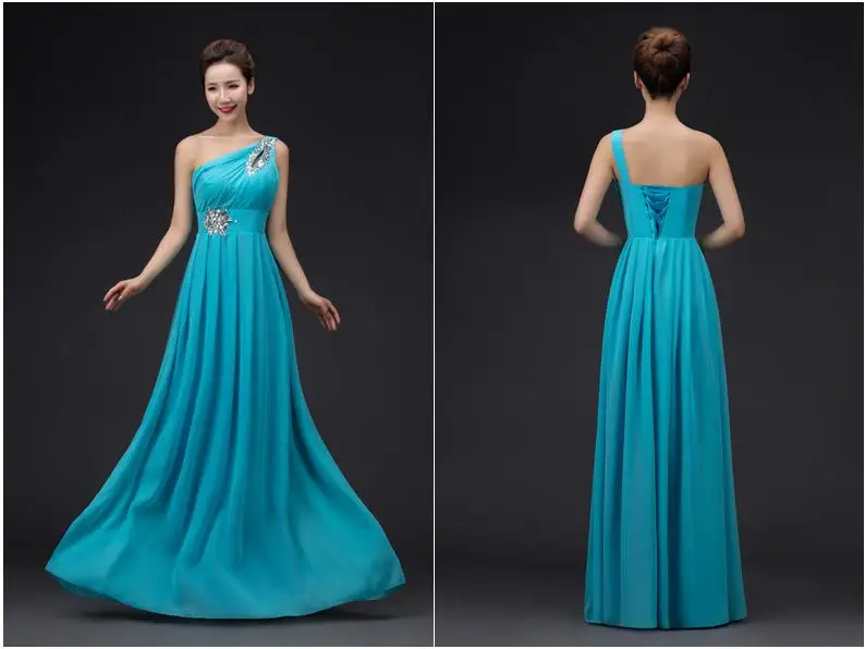 DongCMY 2017 new long design Evening dress party one shoulder vestido longo Lace-up plus size formal CG002 25