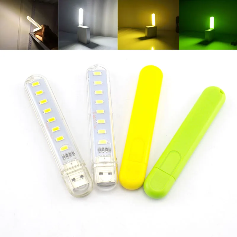 Mini USB LED Lamp Portable DC 5V Night Light Desk Table Reading Lamp 8 leds USB Flashlight Lighting for Power Bank PC Notebook
Mini USB LED Lamp Portable DC 5V Night Light Desk Table Reading Lamp 8 leds USB Flashlight Lighting for Power Bank PC Notebook