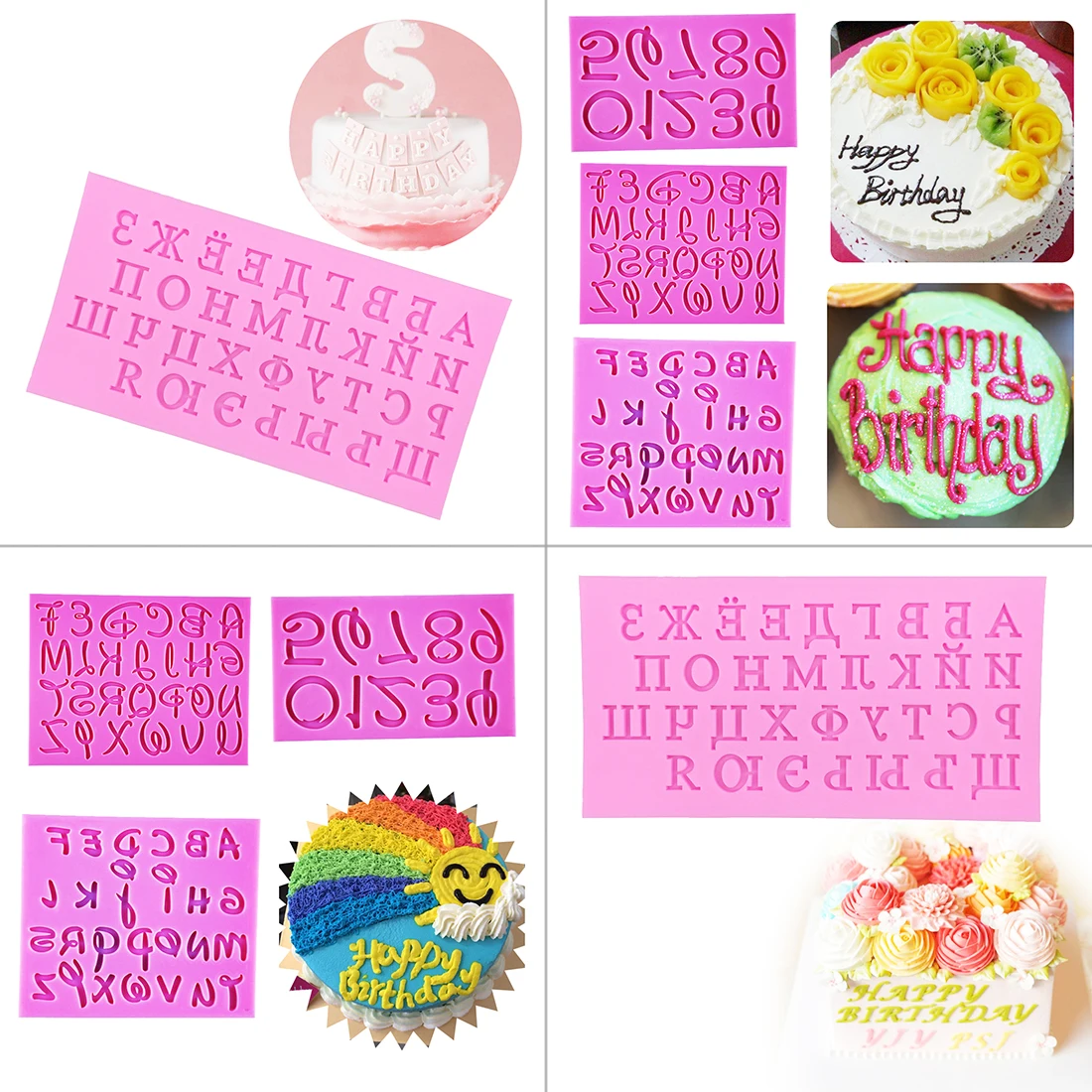 1PC Russian/English Alphabet Number Shape Soap Mold Kitchen Cake Decorating Tools Silicone Cake Mold Fondant Pastry Baking Pan
1PC Russian/English Alphabet Number Shape Soap Mold Kitchen Cake Decorating Tools Silicone Cake Mold Fondant Pastry Baking Pan
