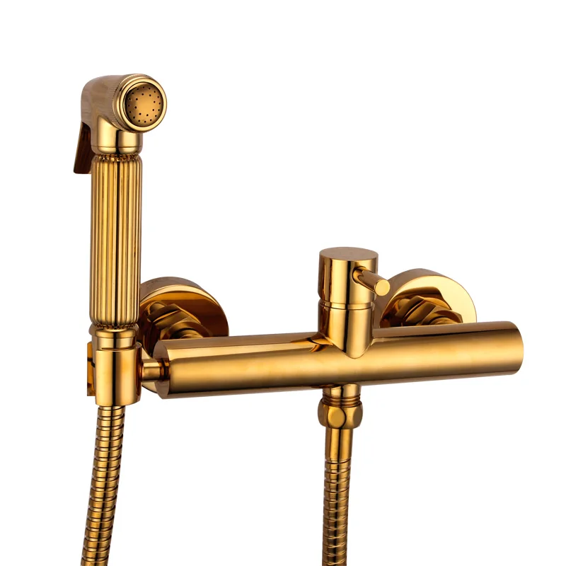 Brass Toilet Handheld Bidet Spray Shower Sprayer Set With Hot and Cold Mixer Valve Chrome & Gold bidet faucet seat nozzle gold
Brass Toilet Handheld Bidet Spray Shower Sprayer Set With Hot and Cold Mixer Valve Chrome & Gold bidet faucet seat nozzle gold