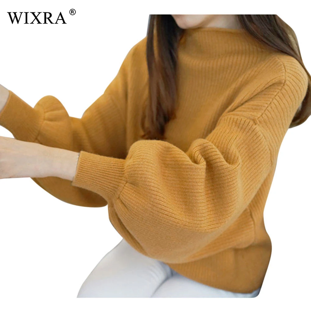 Wixra Winter Spring Lantern Sleeve Sweater Loose Casual Soft Turtleneck Basic Solid Knit top Wear Pullovers For Women
Wixra Winter Spring Lantern Sleeve Sweater Loose Casual Soft Turtleneck Basic Solid Knit top Wear Pullovers For Women