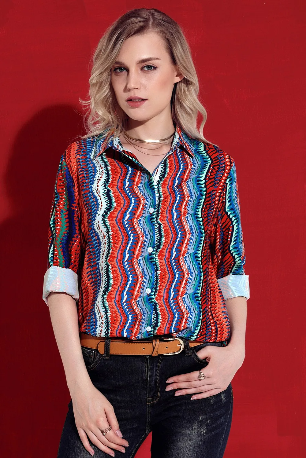 Eye-catching-Zigzag-Long-Sleeve-Button-Down-Shirt-LC251153-22-3