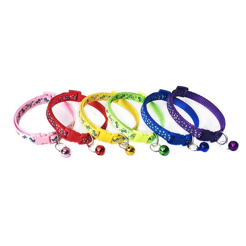 1pcs Pet Collar With Bell Safety Buckle Adjustable Kitten Small Dogs Cats Printing Bone Collars Pet Supplies Dog Collar
1pcs Pet Collar With Bell Safety Buckle Adjustable Kitten Small Dogs Cats Printing Bone Collars Pet Supplies Dog Collar