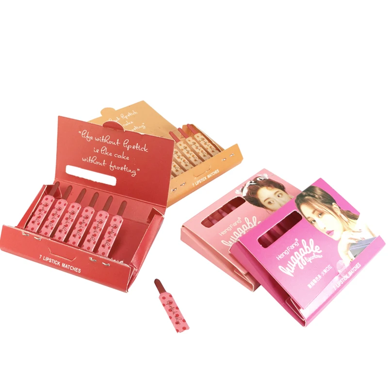 New Cute Makeup Matches Lipstick Waterproof Eazy To Makeup MINI Matte Velvet Lip Stick Pencils Cheap CosmeticsT
New Cute Makeup Matches Lipstick Waterproof Eazy To Makeup MINI Matte Velvet Lip Stick Pencils Cheap CosmeticsT