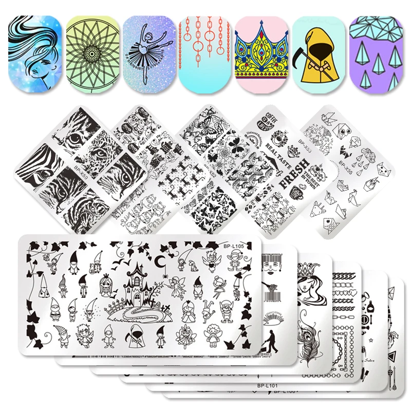 BORN PRETTY Round Square Rectangle Stamping Template Cat Tiger Leopard Eye Manicure Nail Art Image
BORN PRETTY Round Square Rectangle Stamping Template Cat Tiger Leopard Eye Manicure Nail Art Image