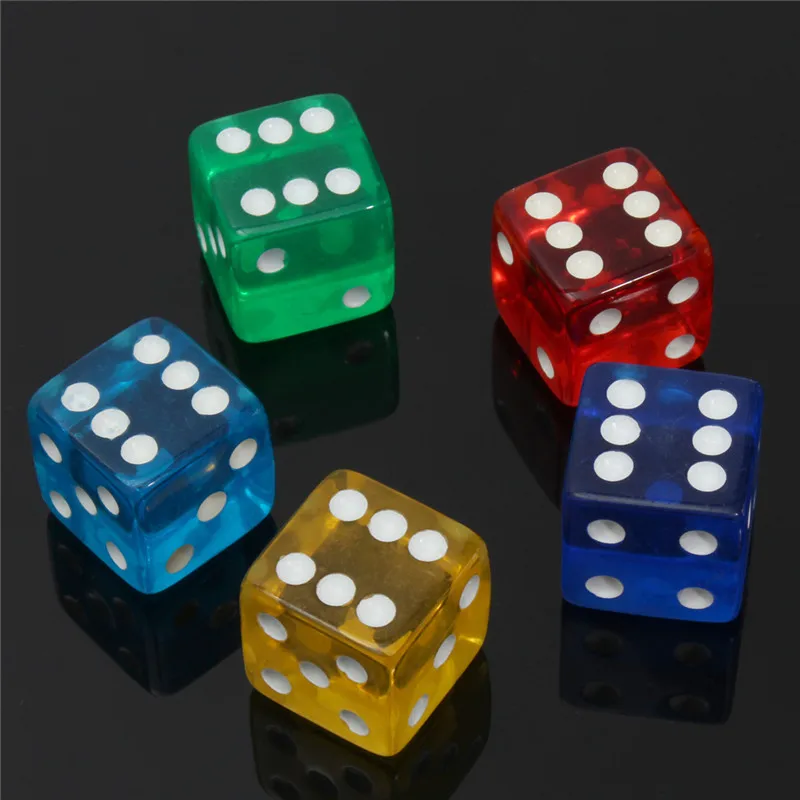 New Arrival 10Pcs/lot 19mm Acrylic Gaming Dice Standard Six Sided Die Entertainment Board Games Gambling Parties Christmas Gifts
New Arrival 10Pcs/lot 19mm Acrylic Gaming Dice Standard Six Sided Die Entertainment Board Games Gambling Parties Christmas Gifts