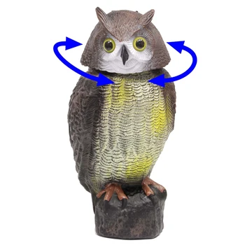Defenders Wind Action Owl Decoy Deterrent Scares Birds Scarer Repeller for Garden QP2
Defenders Wind Action Owl Decoy Deterrent Scares Birds Scarer Repeller for Garden QP2