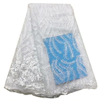 Factory Price French Lace Fabric Pure White Nigeria Lace Fabric High Quality African Tulle Lace Fabric For Wedding Party Dress
Factory Price French Lace Fabric Pure White Nigeria Lace Fabric High Quality African Tulle Lace Fabric For Wedding Party Dress