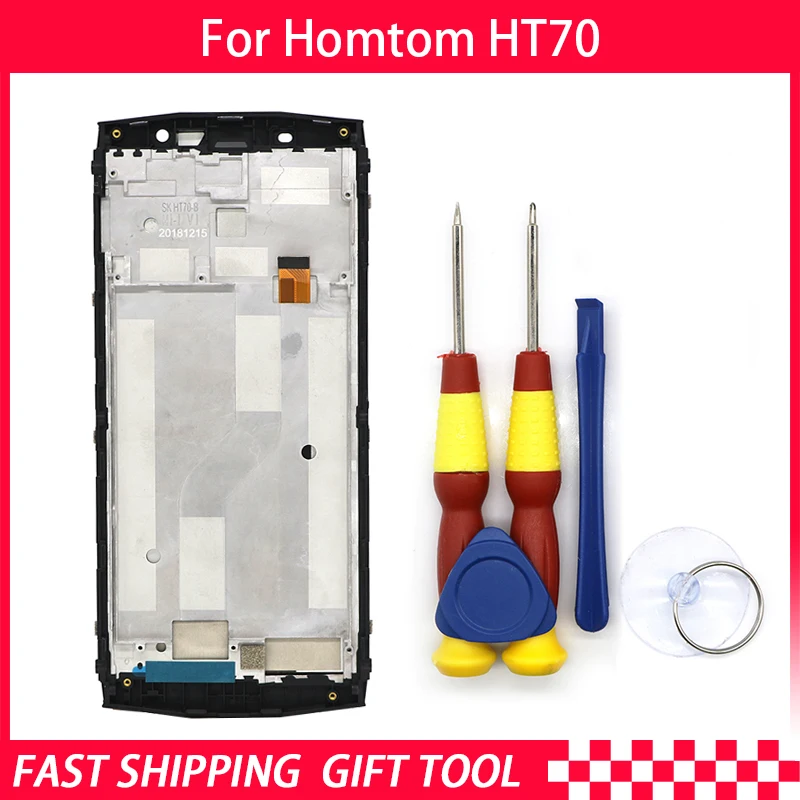 New original Touch Screen LCD For HOMTOM HT70 Screen LCD Display Digitizer Assembly With Frame Replacement Parts
New original Touch Screen LCD For HOMTOM HT70 Screen LCD Display Digitizer Assembly With Frame Replacement Parts