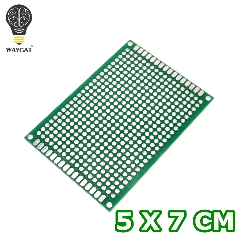 WAVGAT 5*7 PCB 5x7 PCB 5cm 7cm Double Side Prototype PCB diy Universal Printed Circuit Board
WAVGAT 5*7 PCB 5x7 PCB 5cm 7cm Double Side Prototype PCB diy Universal Printed Circuit Board
