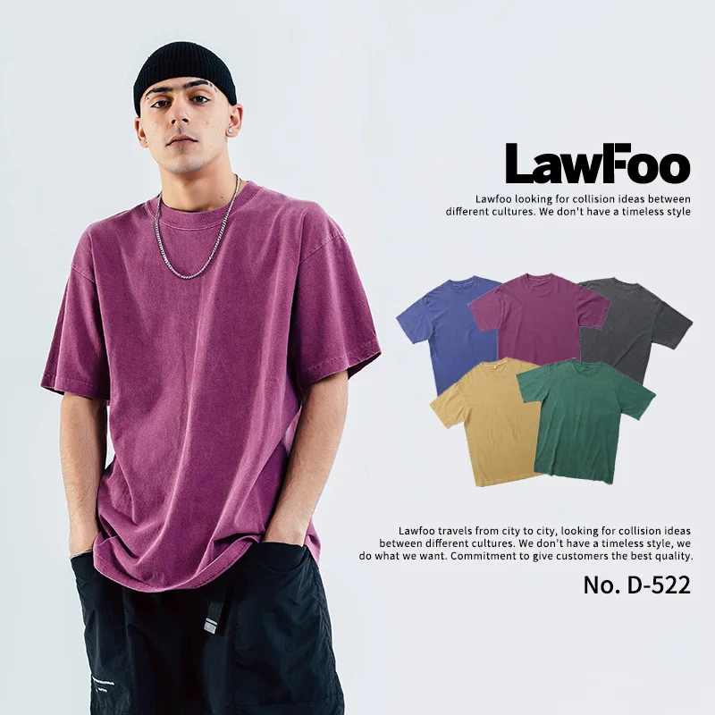 Original Spring and summer tide brand short-sleeved men's clothing Wash dyed old men's T-shirt
Original Spring and summer tide brand short-sleeved men's clothing Wash dyed old men's T-shirt