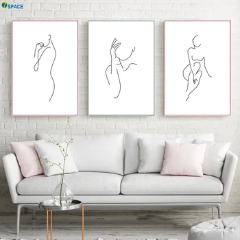Abstract Line nude Body Art Prints Modern Wall Art Canvas Painting Nordic Poster And Prints Wall Pictures For Living Room Decor
Abstract Line nude Body Art Prints Modern Wall Art Canvas Painting Nordic Poster And Prints Wall Pictures For Living Room Decor