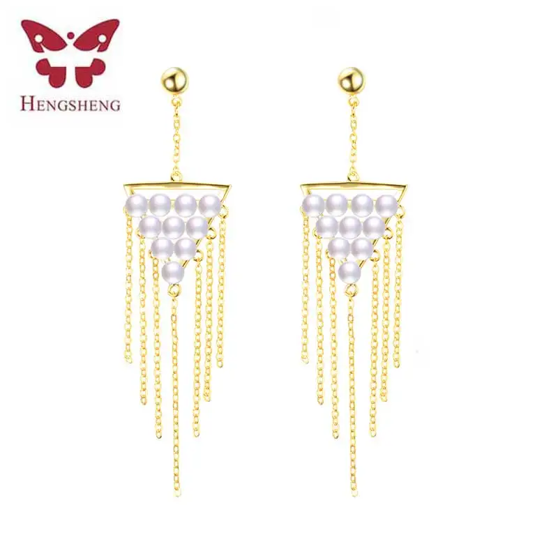 HENGSHENG 2019 New Style Fashion Tassel Earrings for Women, high quality AAAA 4.5-5mm Natural Freshwater tassel earring jewelry
HENGSHENG 2019 New Style Fashion Tassel Earrings for Women, high quality AAAA 4.5-5mm Natural Freshwater tassel earring jewelry