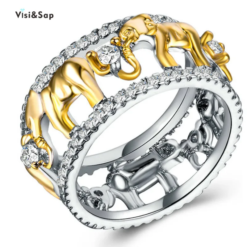 Visisap Multi Gold Color Elephant Animal Rings for Women Thailand Buddhist Imprint Ring Anniversary Party Present Jewelry B1068
Visisap Multi Gold Color Elephant Animal Rings for Women Thailand Buddhist Imprint Ring Anniversary Party Present Jewelry B1068
