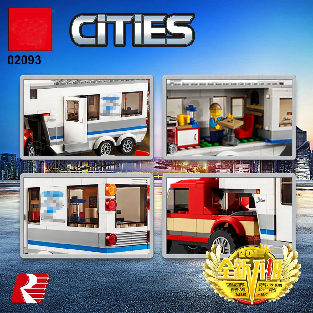 LEPIN Blocks 02093 385pcs/sets LegoINGly City Camper Building Bricks City Truck Toys
LEPIN Blocks 02093 385pcs/sets LegoINGly City Camper Building Bricks City Truck Toys